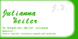 julianna weiler business card